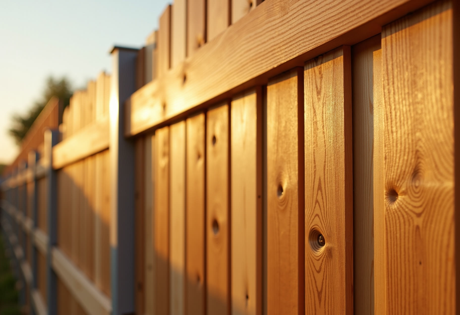 Board-on-board cedar with a steel-framed walk gate in Edmond