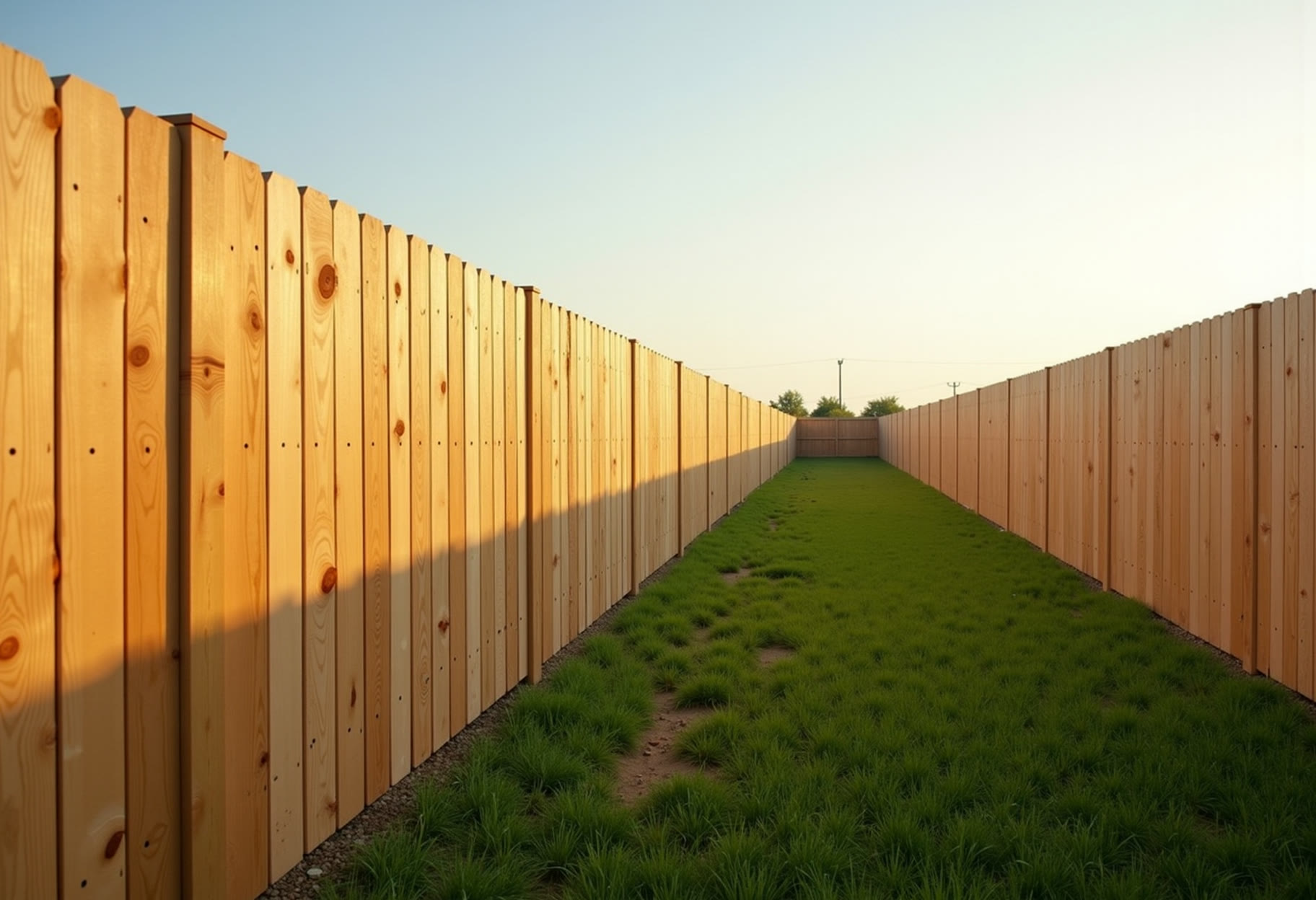 Trueline Fence Co. on site